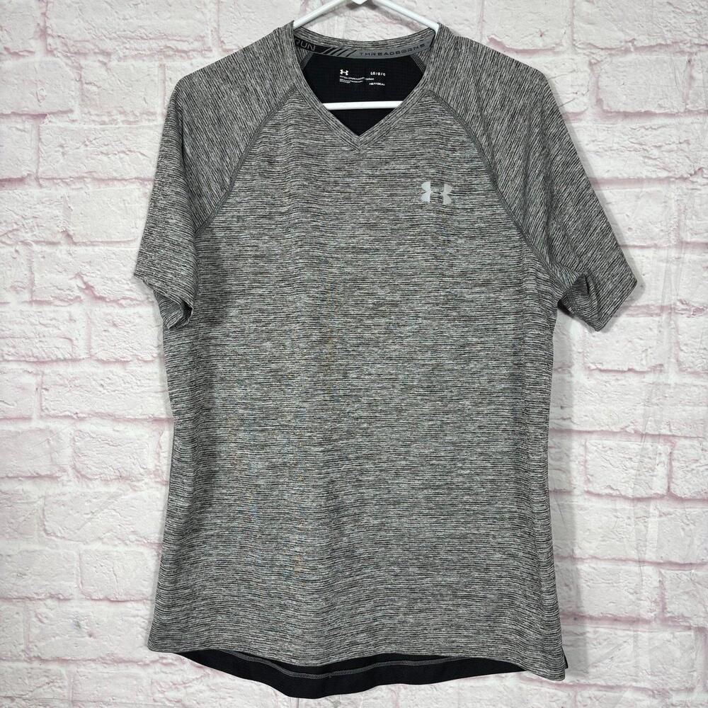 Under Armour Threadborne Run Short Sleeve Performance Shirt Mens Large